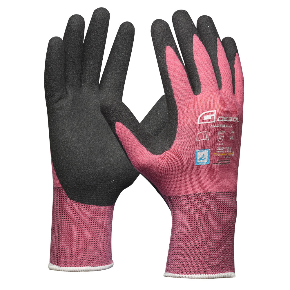 Arbeitshandschuhe Größe 8 pink aus Nylon, beschichtet image number 0