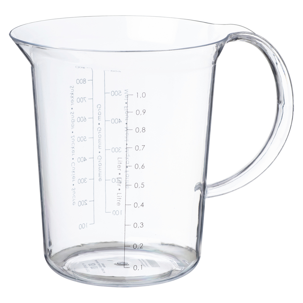 Messbecher Palermo 1 Liter, Kunststoff, Transparent