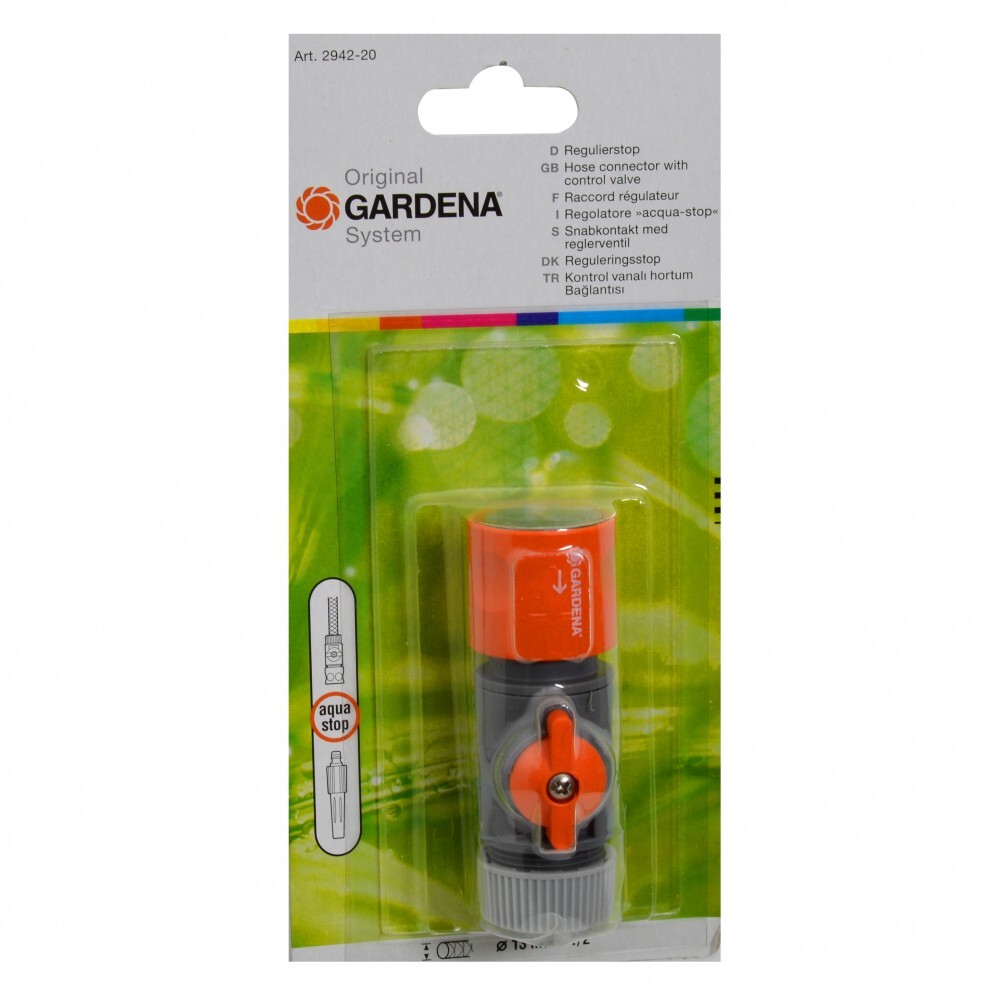 Gardena Regulierstop 13-15 mm mit Absperrung image number 0