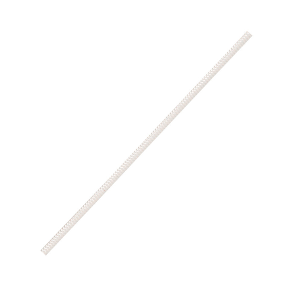 Starterleine 3,5 mm aus weißem geflochtenem Polyesterseil image number 0
