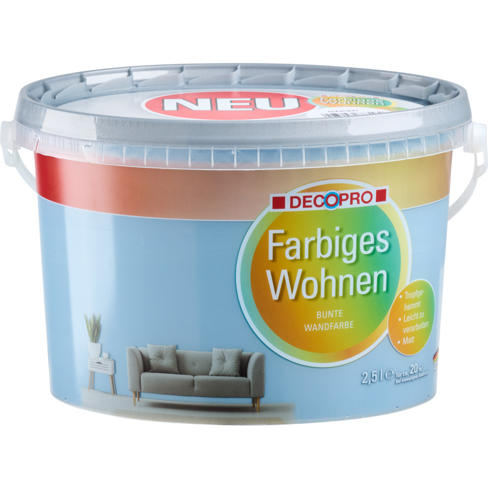 DECOPRO Farbiges Wohnen Ozean 2,5 L
