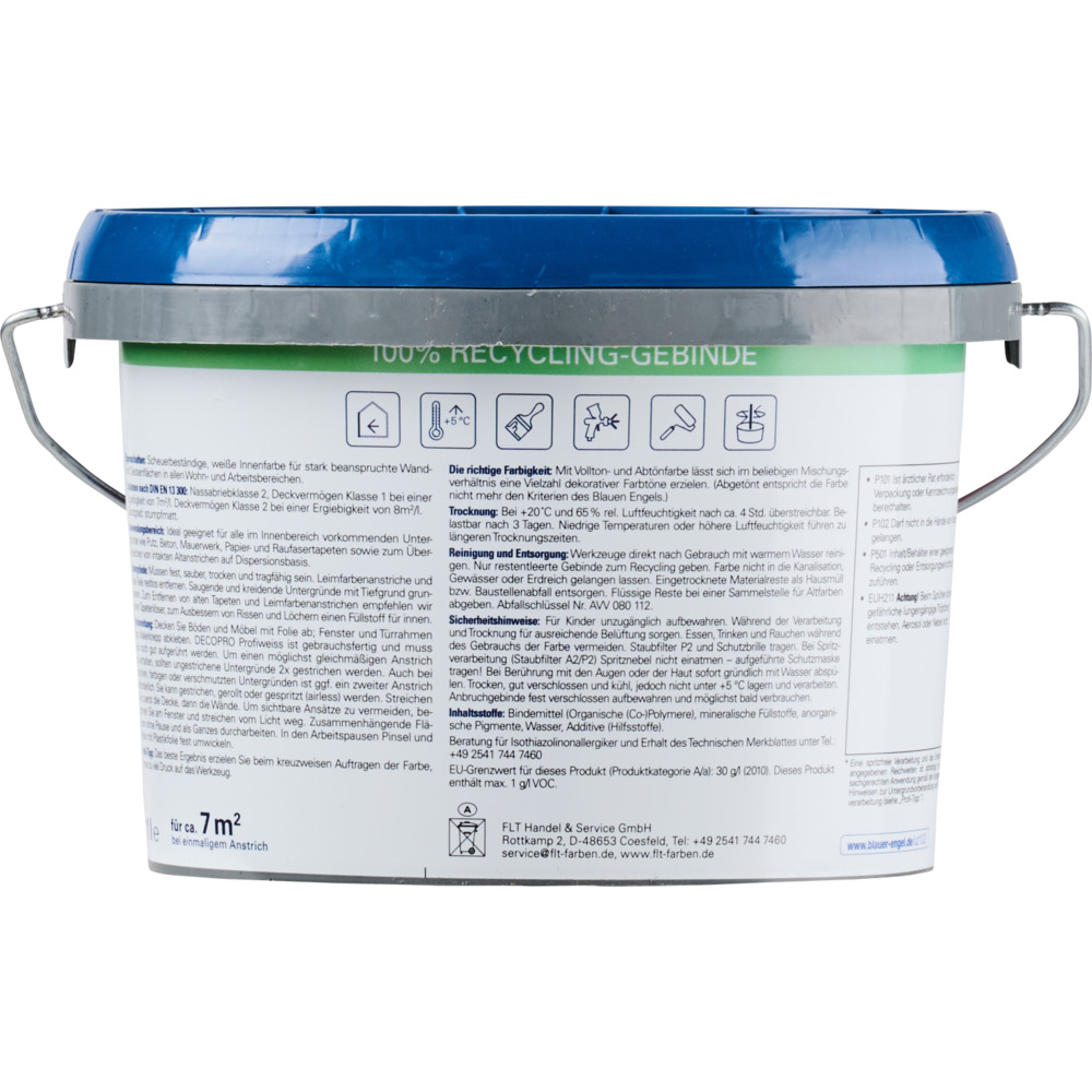 DECOPRO Profiweiß 1 Liter matt hochdeckend image number 2