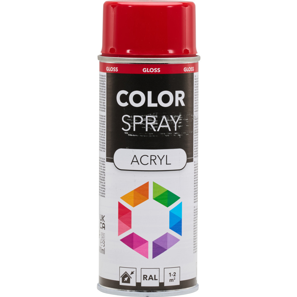 Lackspray glänzend 400 ml Acryl RAL 3002 karminrot
