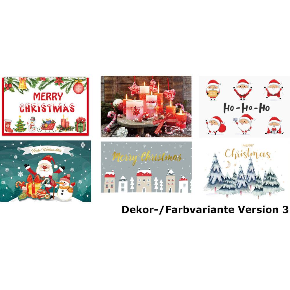 Weihnachtskarte Handmade aufklappbar mit Umschlag image number 3