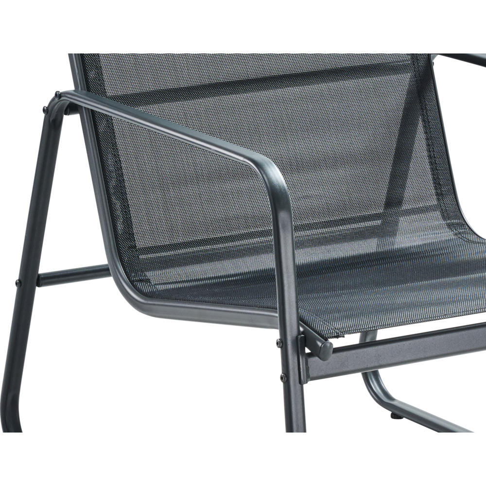 Lounge-Set 4-teilig, 4-Sitzer mit Metallgestell, Tisch und Stühlen image number 6