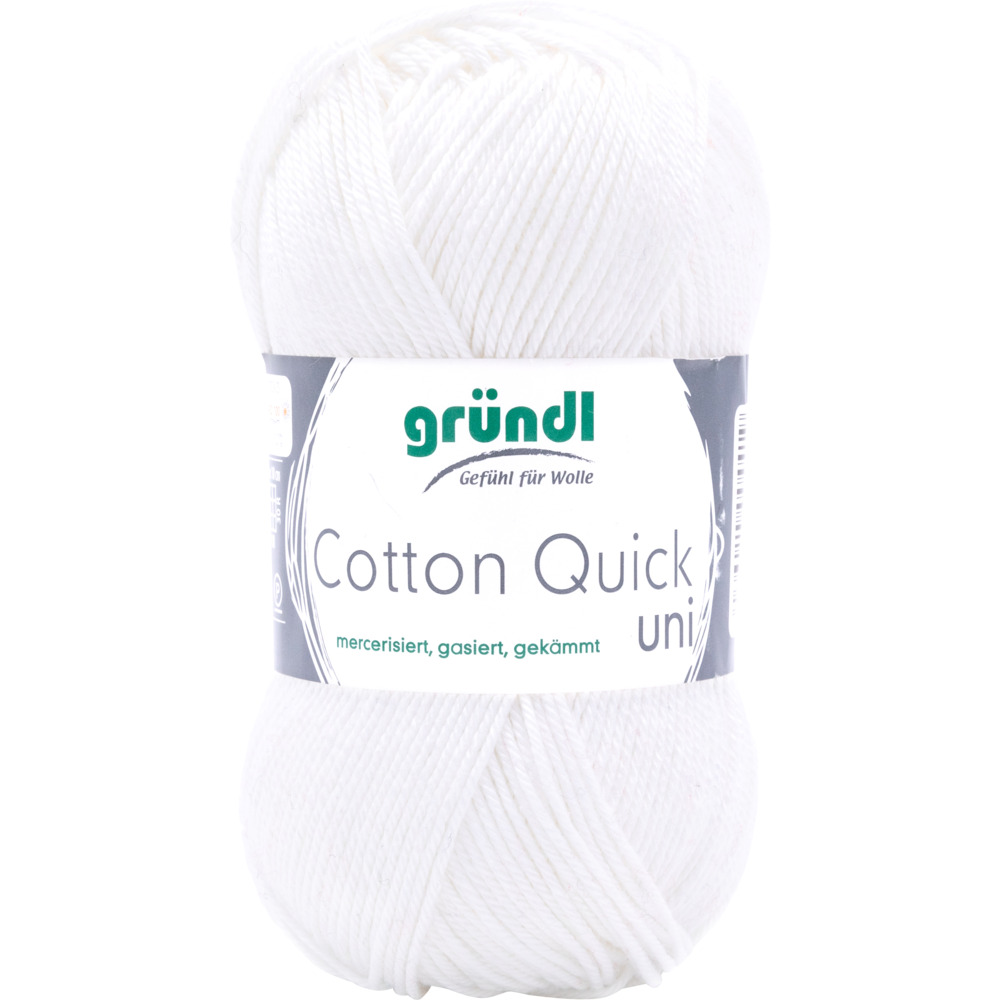 Garn Cotton Quick uni 50g weiß