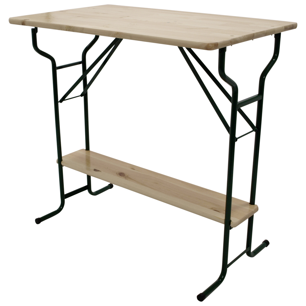 Stehtisch 113 cm klappbar Massivholz lackiert image number 0