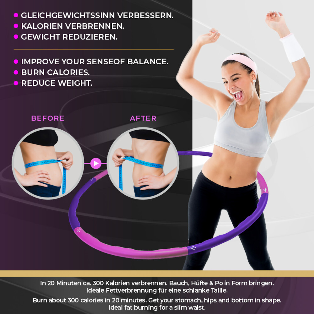 Fitness-Reifen Macacor in Lilapink, inklusive Zubehör image number 5