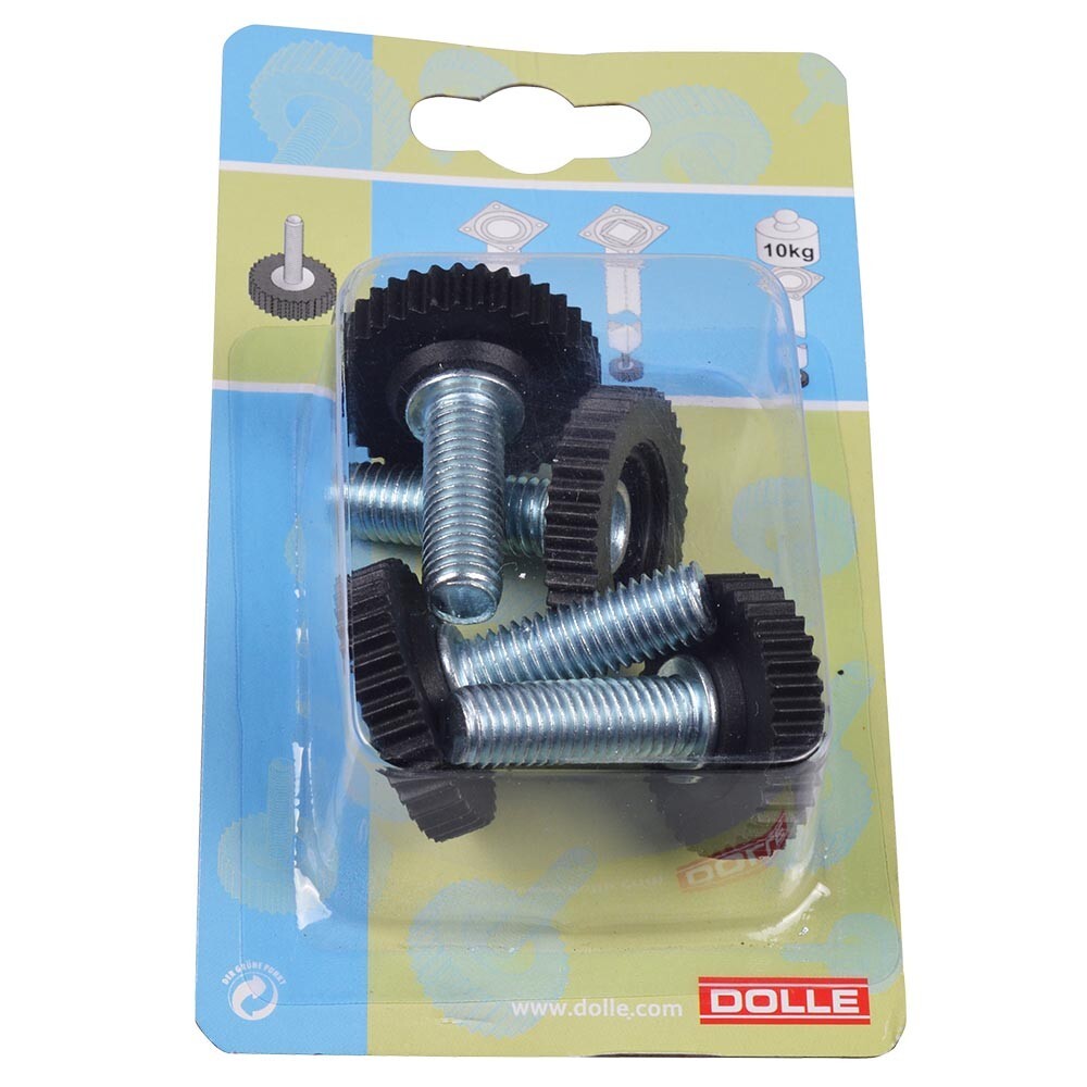Regulierschraube M 10 x 40 mm schwarz 4 Stück