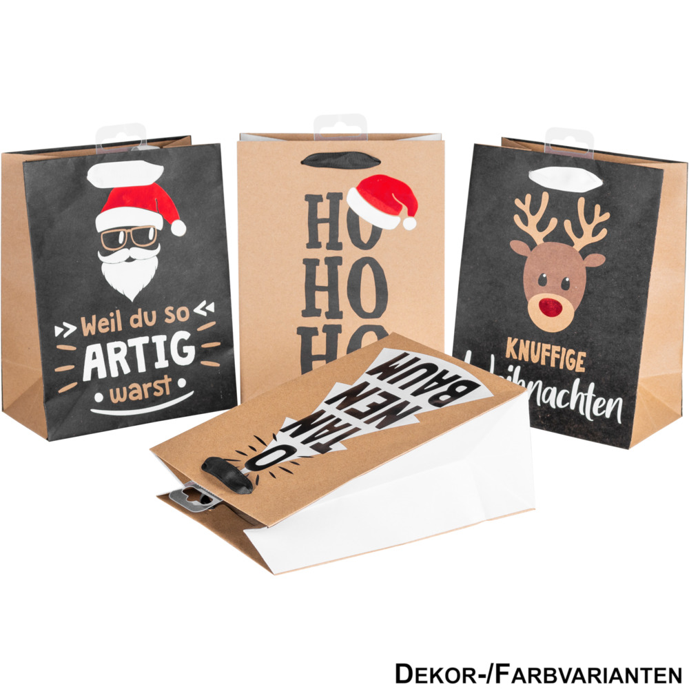 Geschenktasche ''Premium medium Xmas Nature Trend"