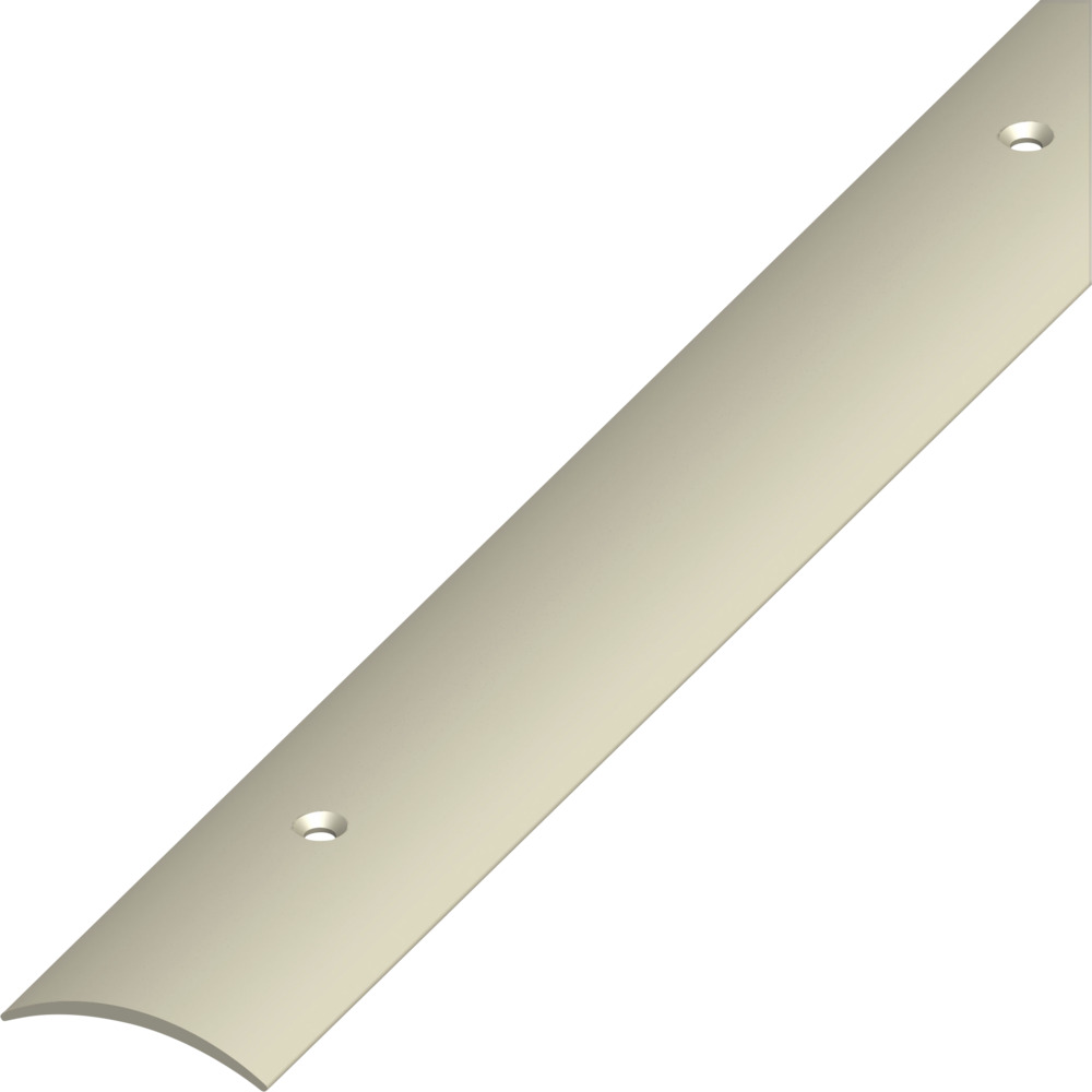 &Uuml;bergangsprofil PVC gew&ouml;lbt 1000 x 30 x 5 mm braunbeige gelocht