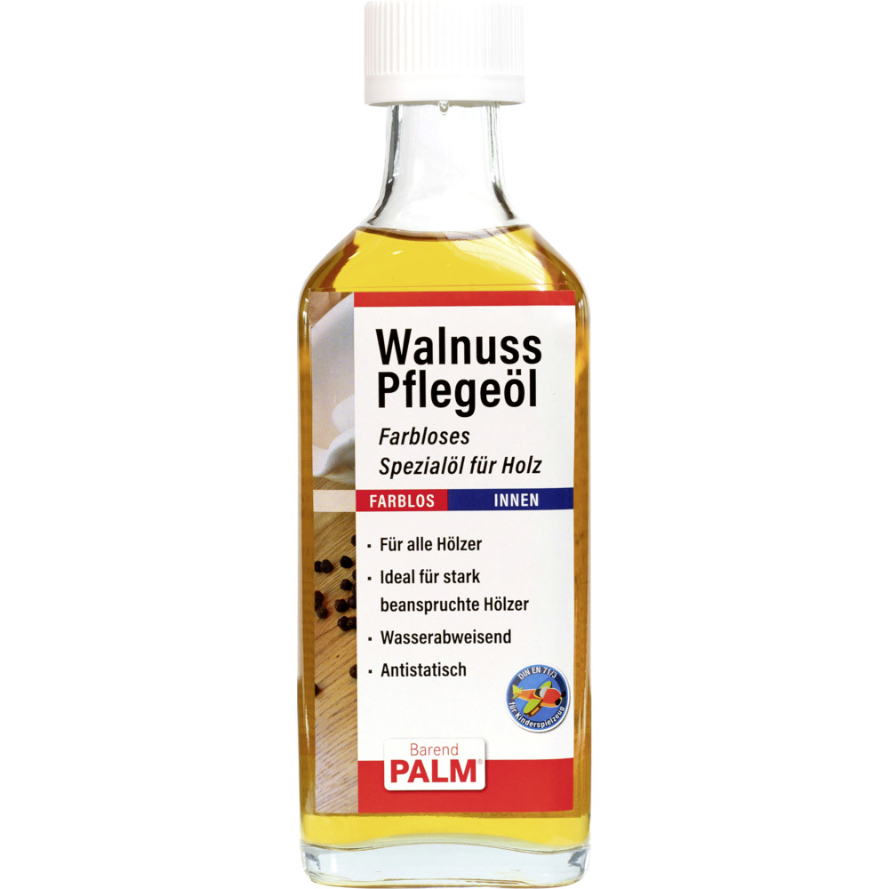 Barend Palm Walnuss Pflegeöl Holz 250 ml image number 0