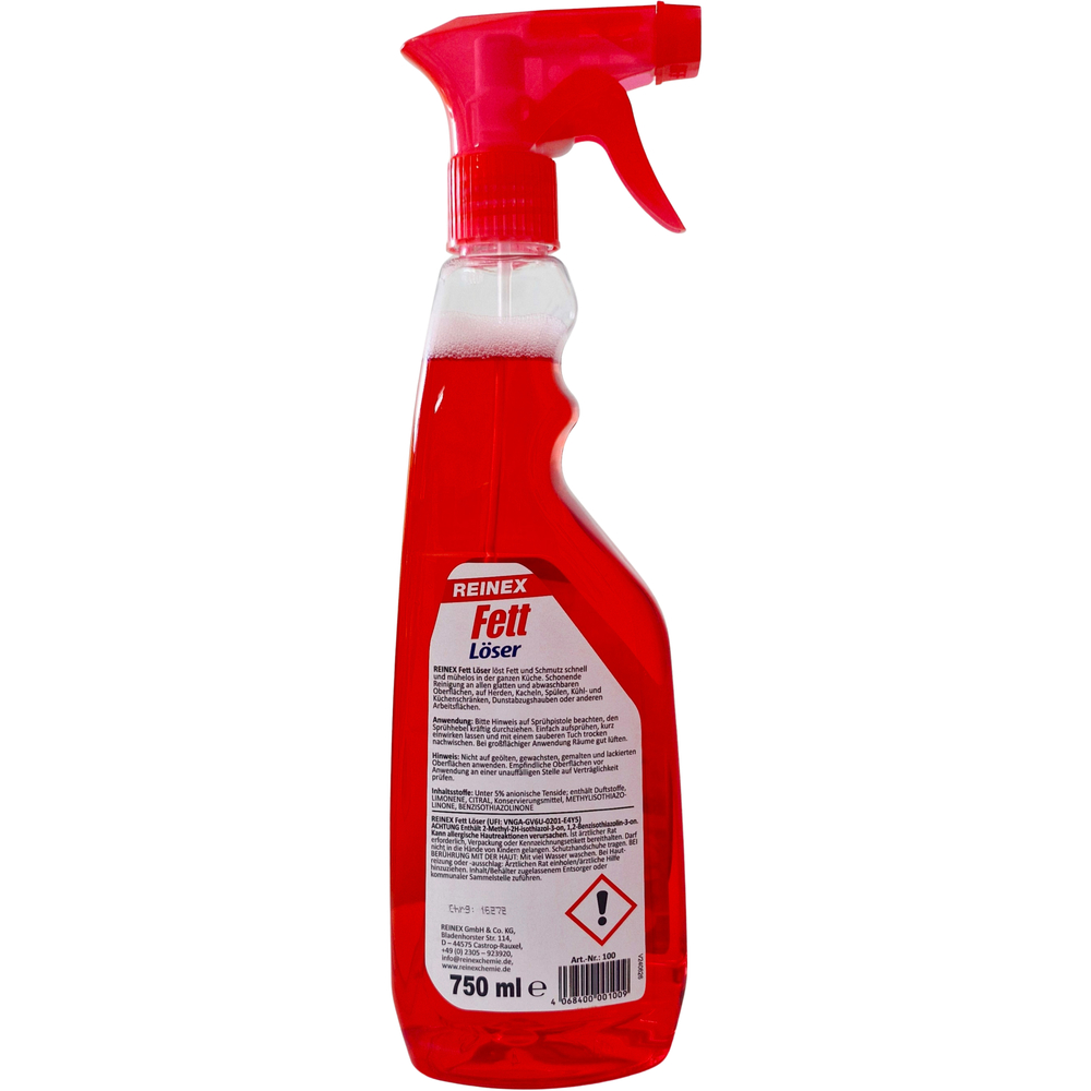 Reinex Fettl&ouml;ser Spr&uuml;hflasche 750ml image number 1