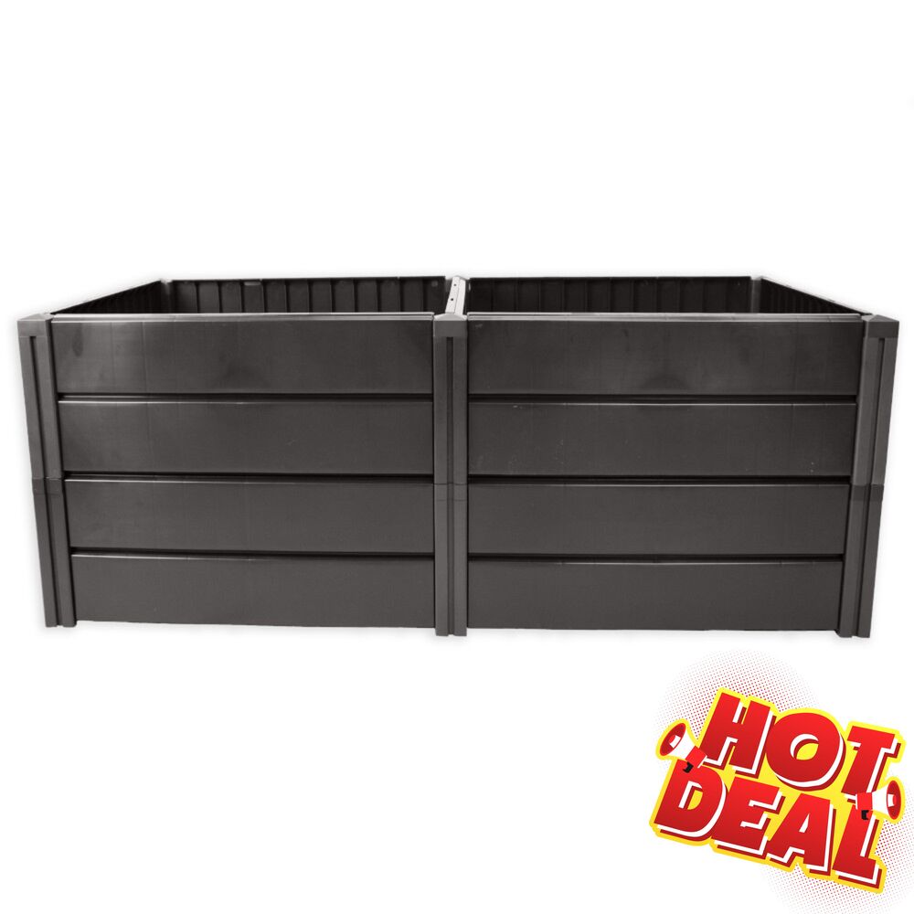 Hochbeet "Demeter XL" 672 Liter aus Kunststoff in Anthrazit