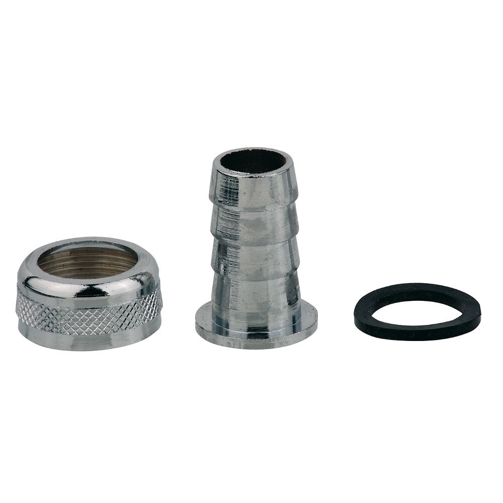 2-teilige Schlauchverschraubung aus verchromtem Metall ½" x M22 Innengewinde image number 0