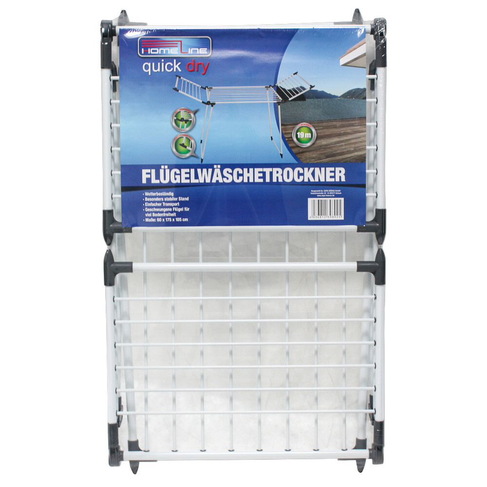 Wäscheständer klappbar aus Kunststoff mit ca. 19 m Trockenlänge image number 2