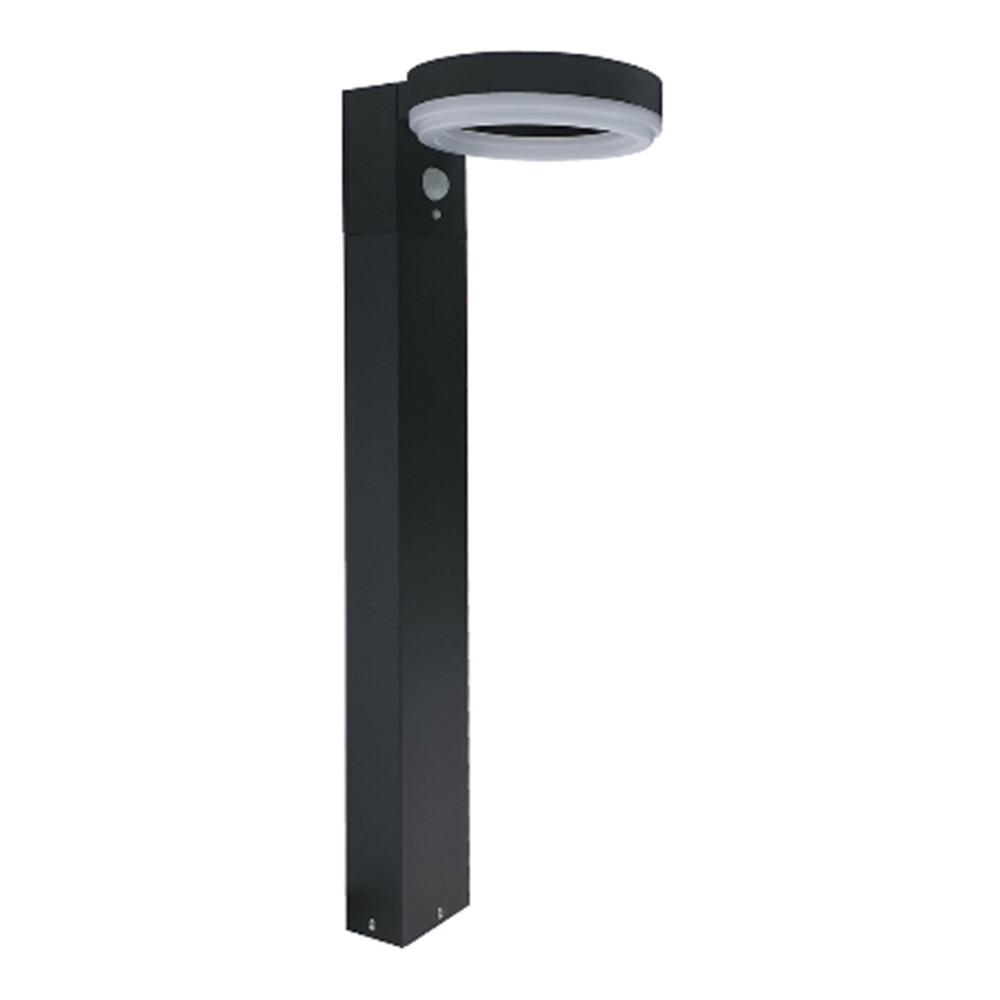 LED-Solarbodenleuchte rund 50 cm mit Bewegungsmelder und Bodenspieß image number 0