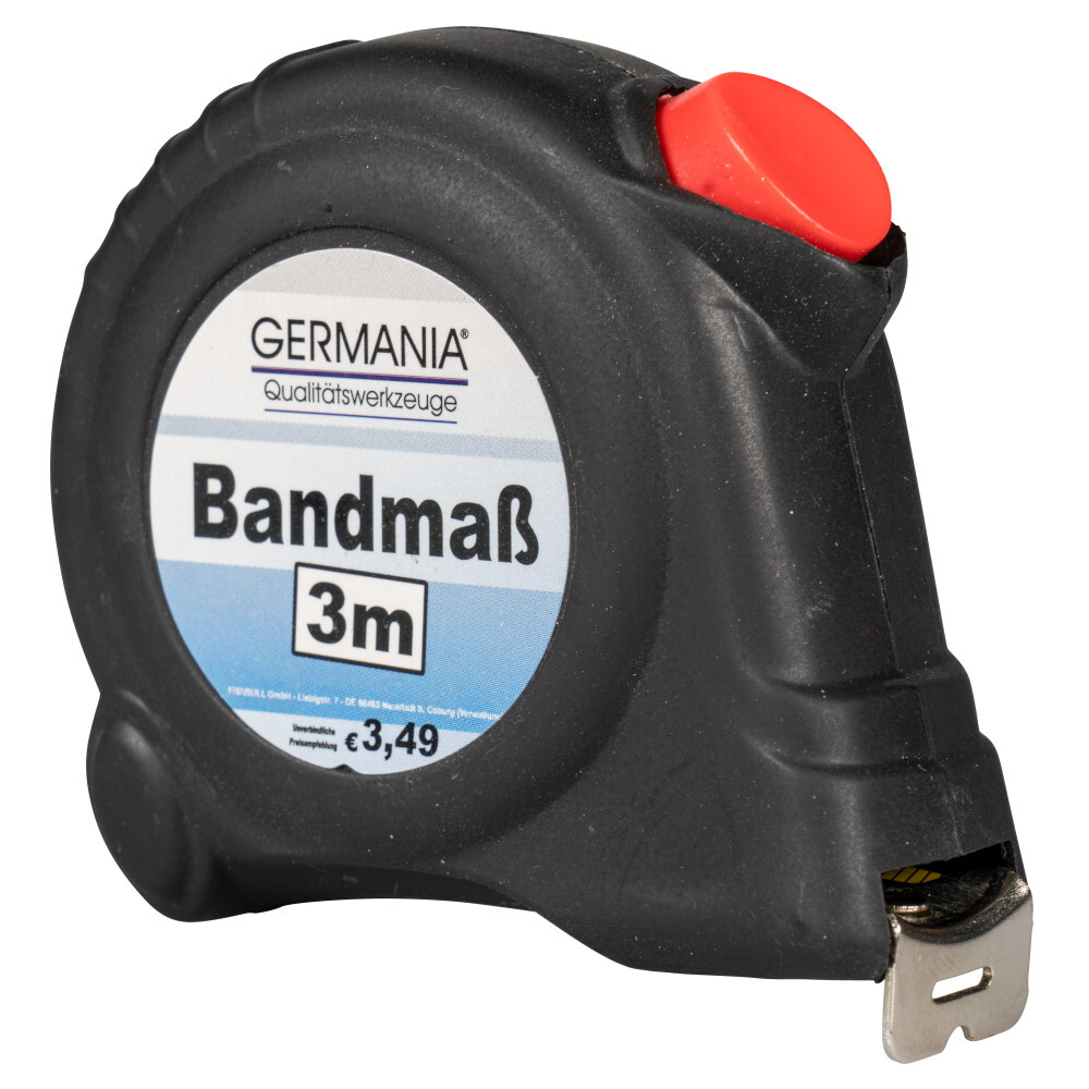 Maßband 3m Metall Autostop Softgrip Bandmaß Rollbandmaß Rollmaßband Messband image number 1