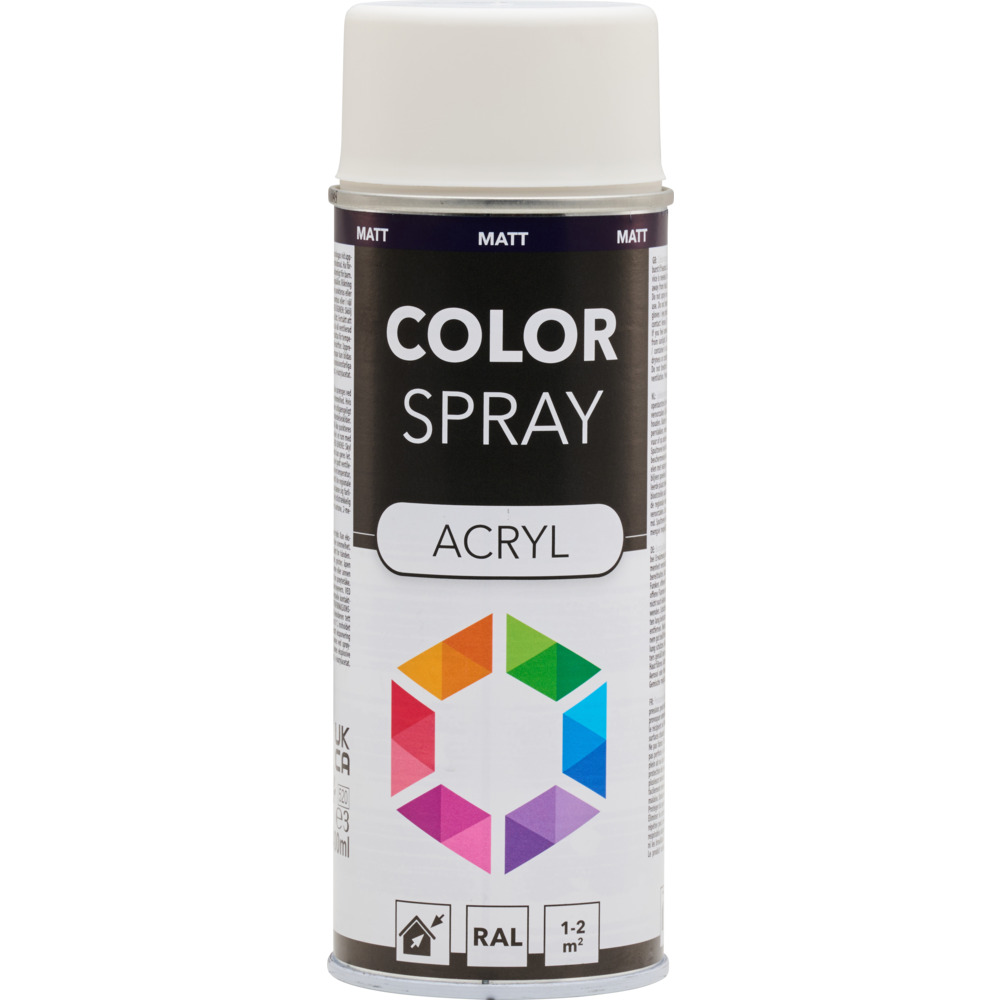 Lackspray 400 ml Acryl RAL9010M weiß matt image number 0