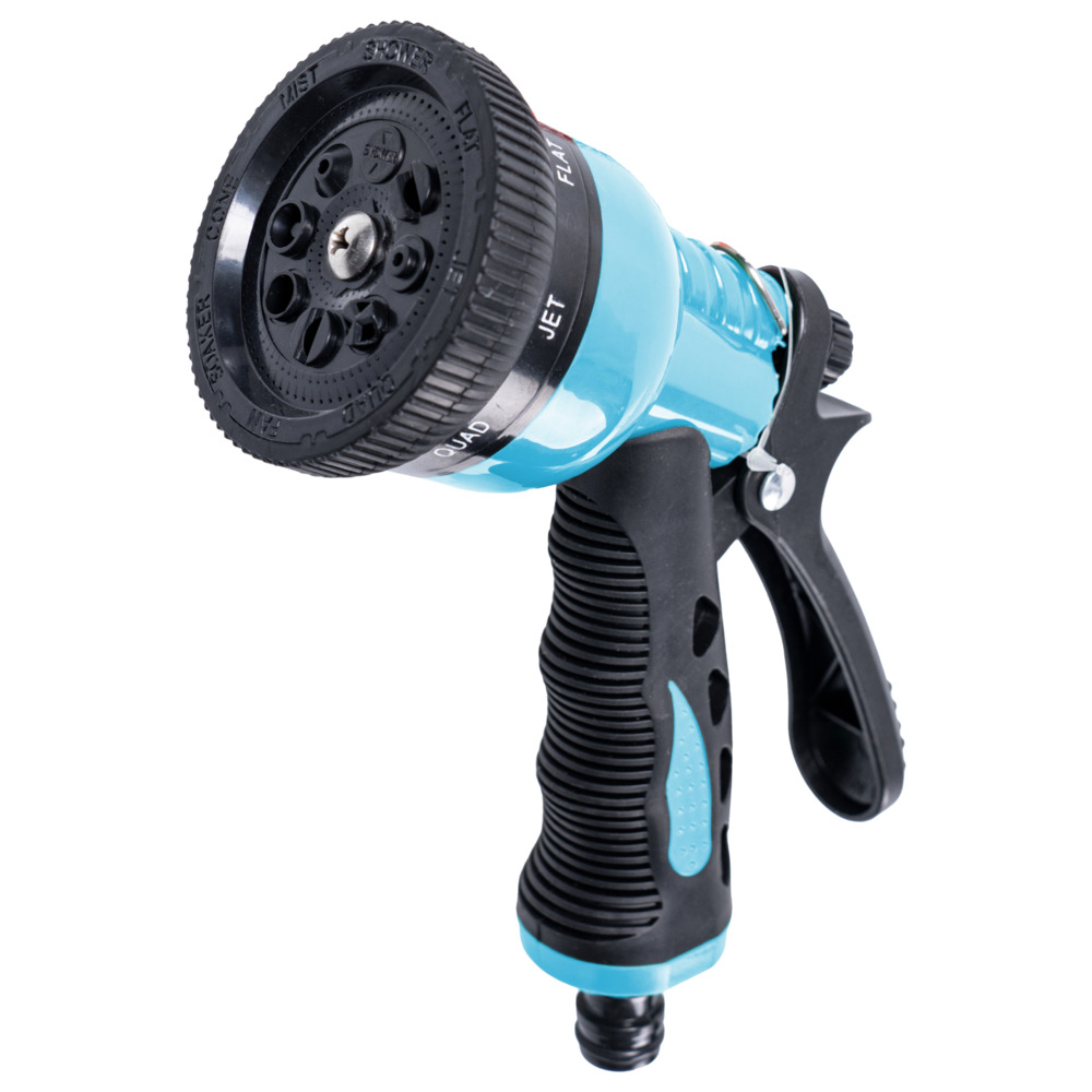 Gartenbrause 8 Sprühfunktionen blau/schwarz Kunststoff