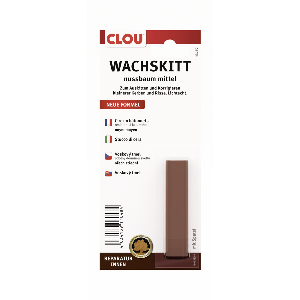 Clou Wachskitt Nr. 2208 Nussbaum, 1 St&uuml;ck image number 0