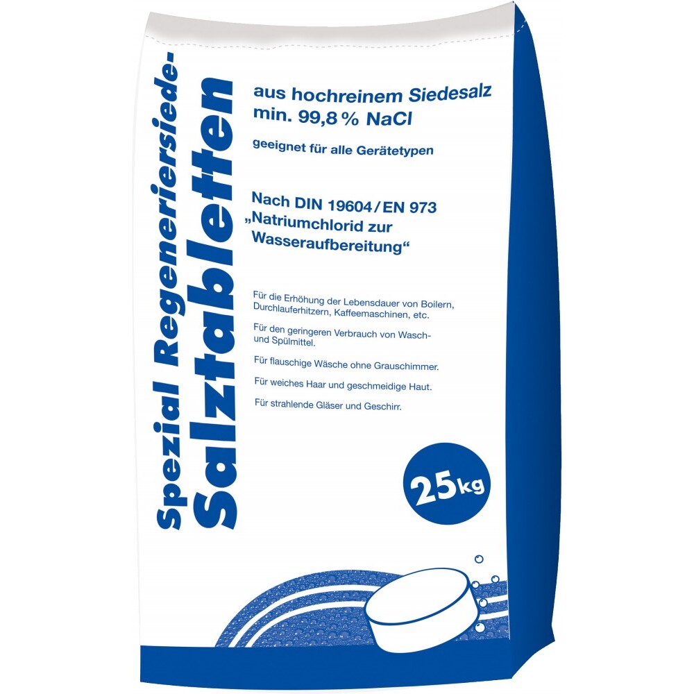 Regeneriersalz für Wasserenthärtungsanlagen, Tabletten 25 kg