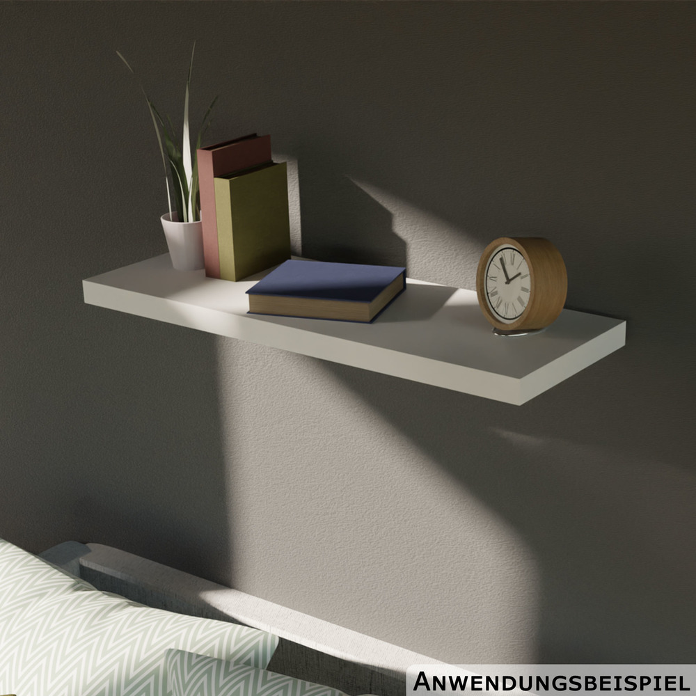 Wandregal weiß 60 x 23,5 cm