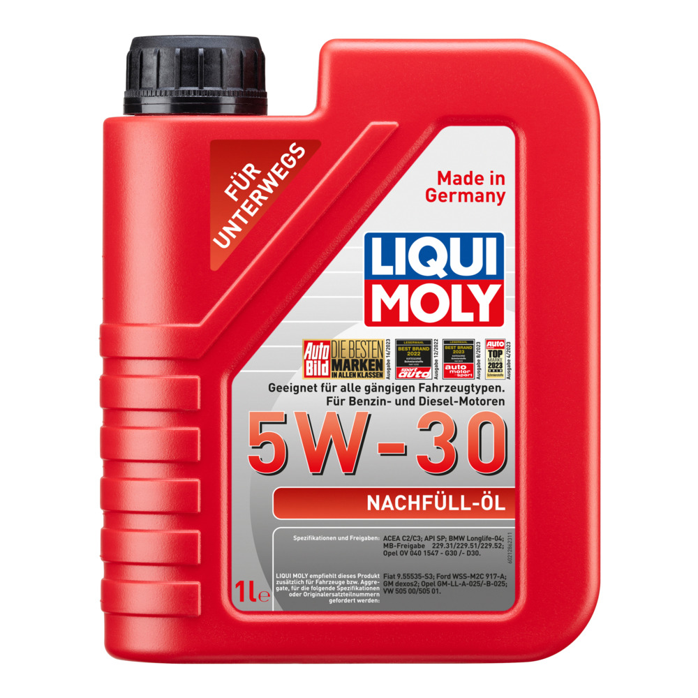 LIQUI MOLY Motoröl Nachfüll-Öl 5W-30 - 1 Liter image number 0