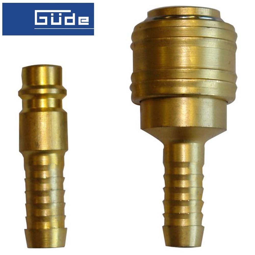 Güde® Druckluft Kupplung Stecknippel Set 9mm
