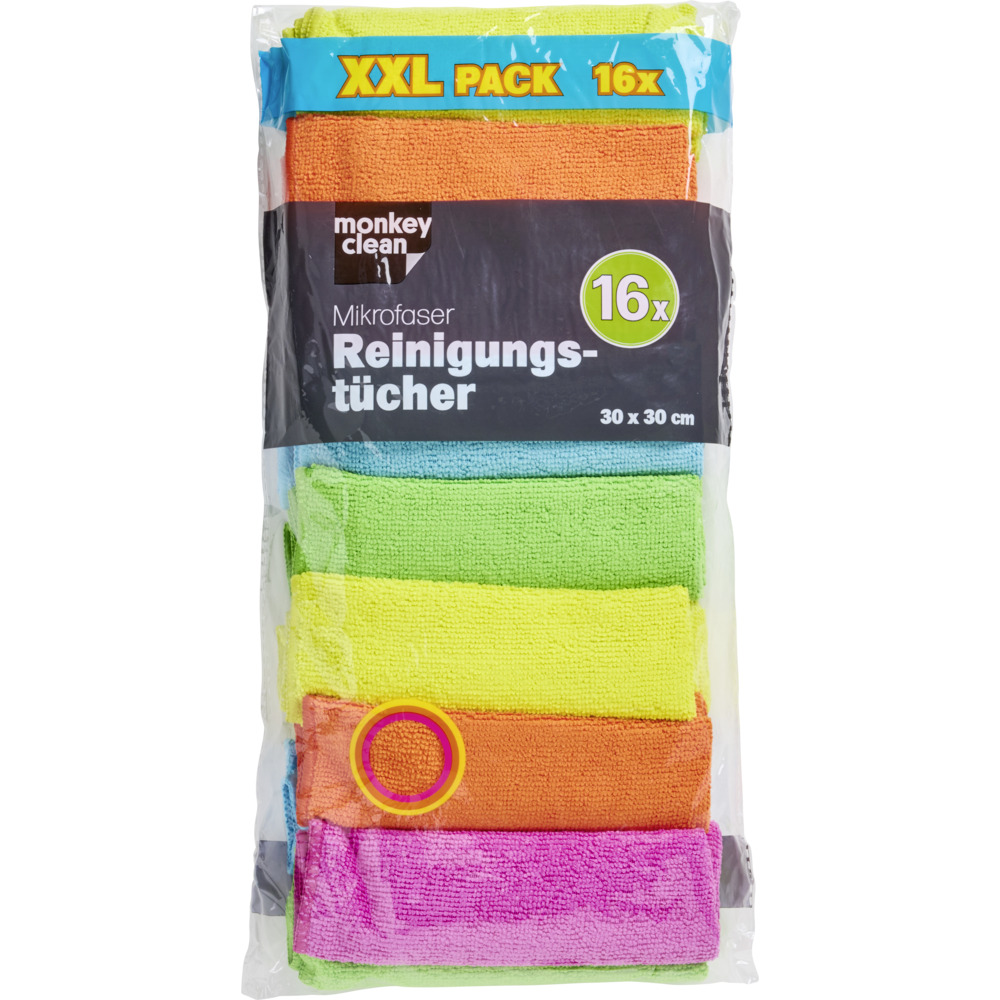 Mikrofaser Reinigungstücher 30 x 30 cm 16er Set