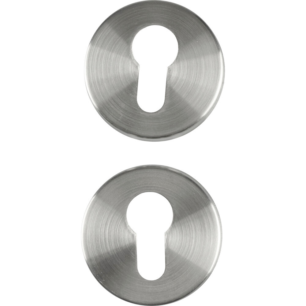 GERMANIA® Profilzylinder-Rosetten 54 mm, 2 Stück, aus Edelstahl