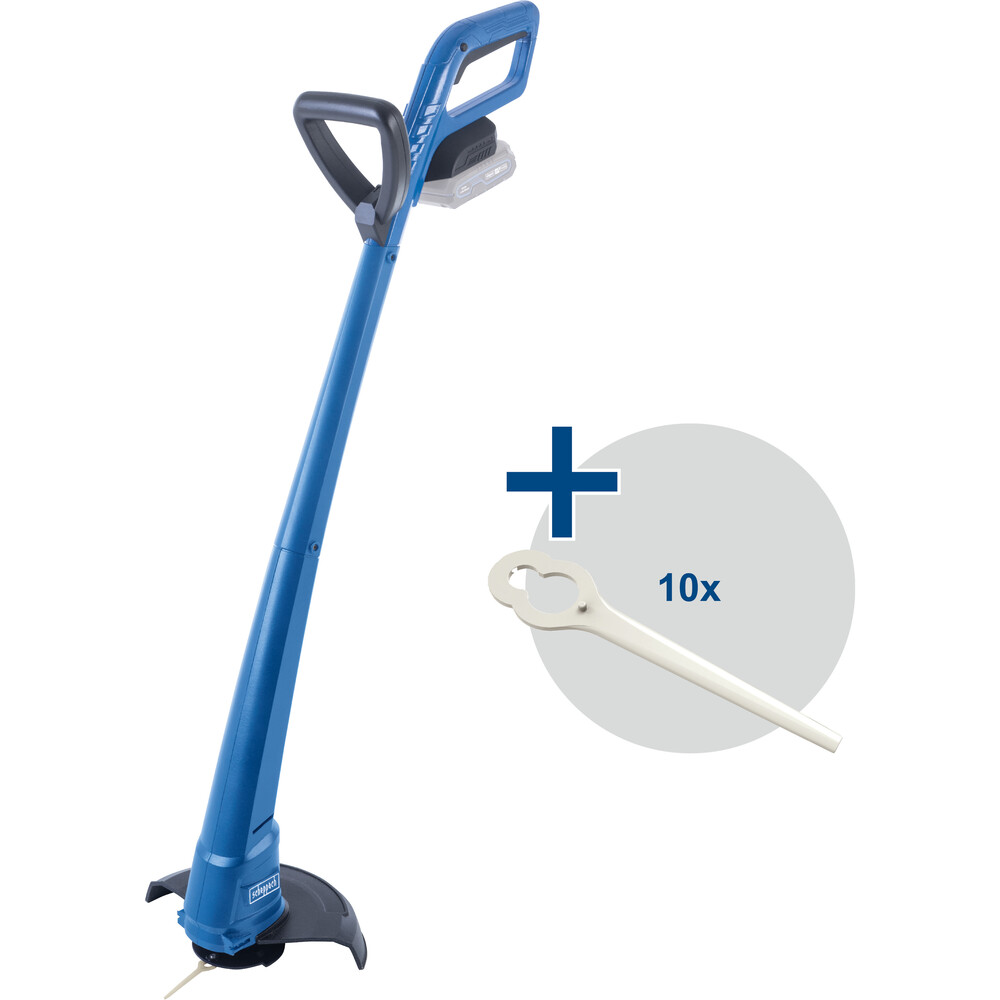 scheppach Benzin-Aufsitzrasenm&auml;her MR 200-61 und Akku-Rasentrimmer im Set image number 3