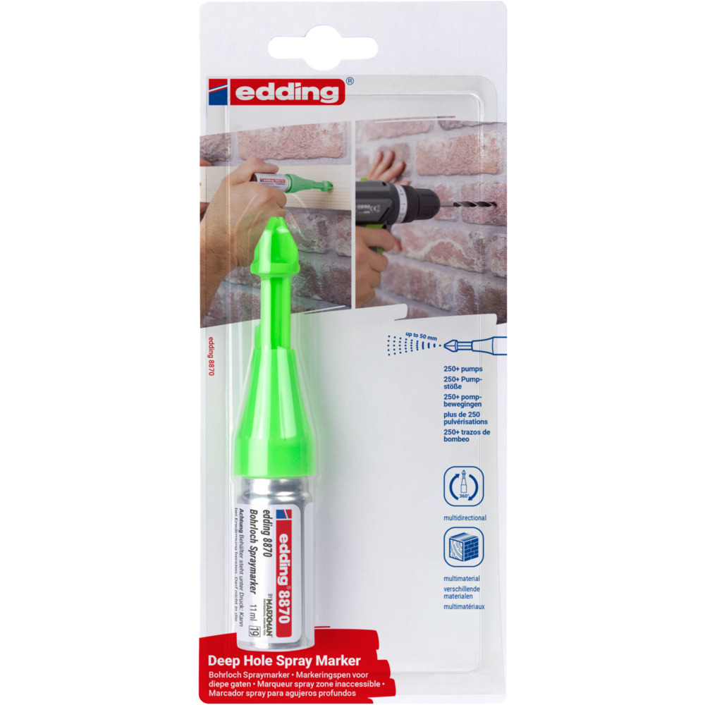 edding&reg; Bohrloch Spraymarker 11 ml neongr&uuml;n