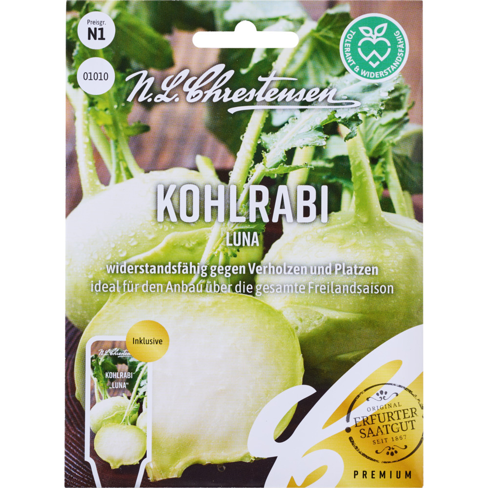 Saatgut Kohlrabi Luna ca. 80 Pflanzen
