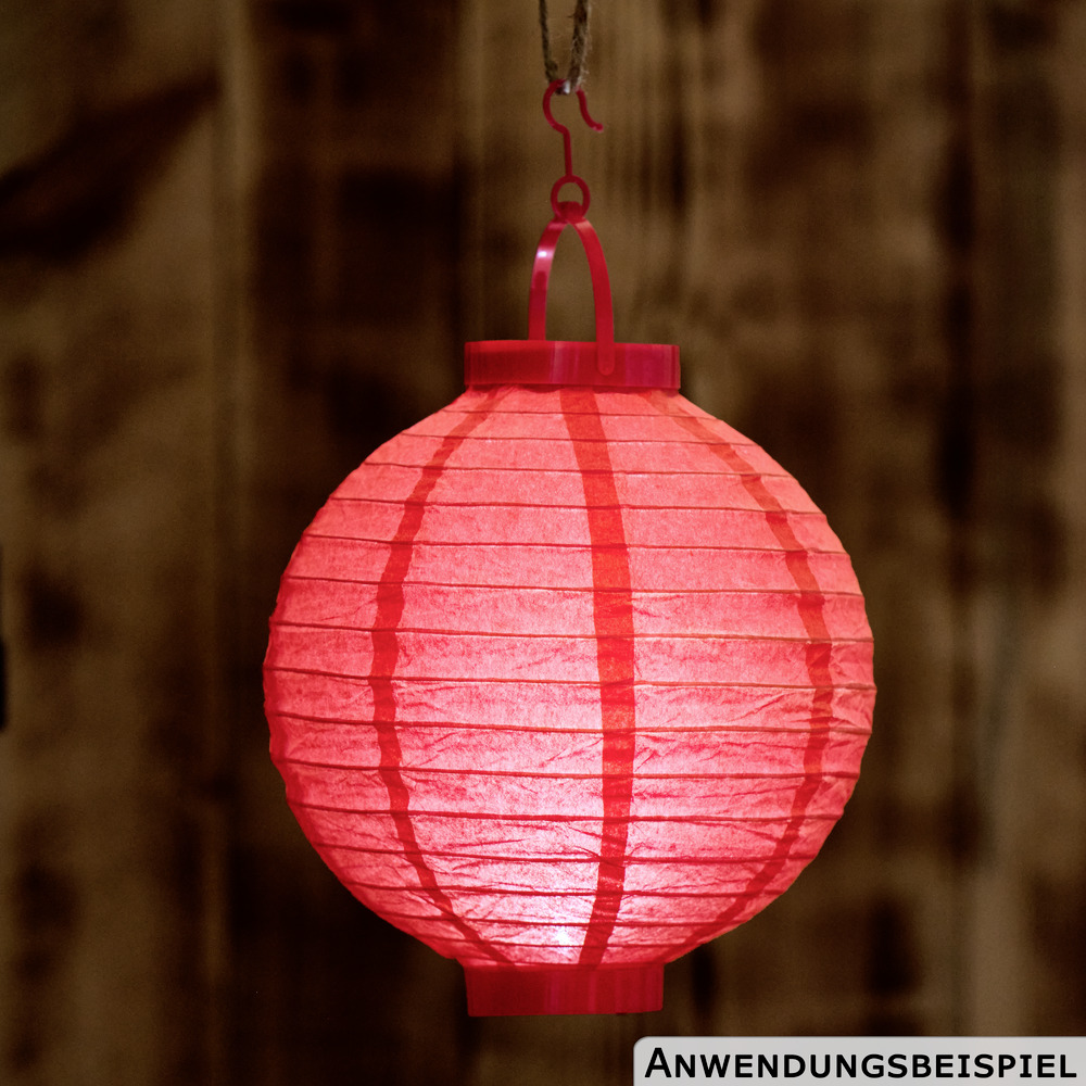 Lampion LED in 5 Farben Ø20 cm KYNAST Garden image number 1