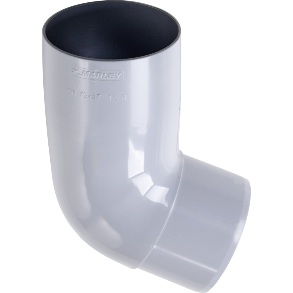 Marley Fallrohrbogen 67° DN 75 Kunststoff grau 