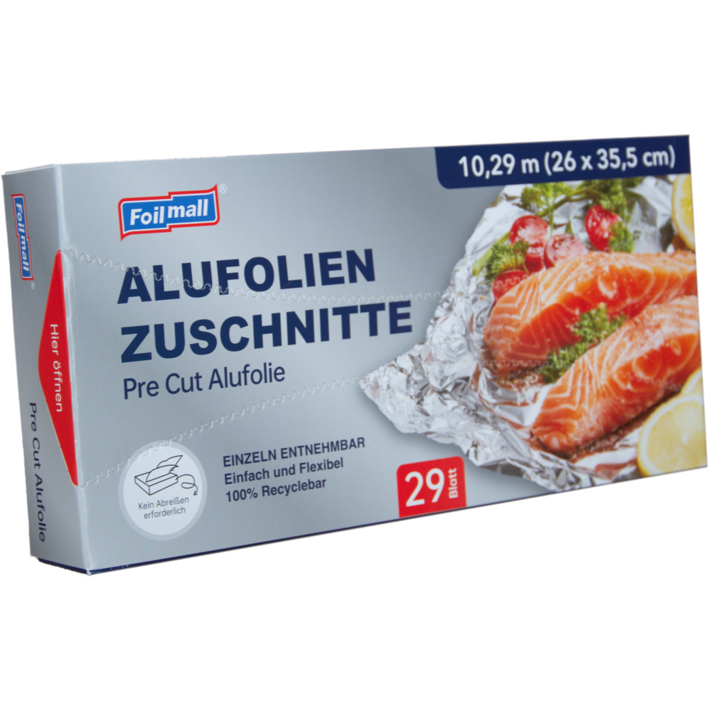 Alufolie Zuschnitte, 29 Folienblätter ca. 35,5 x 26 cm image number 0