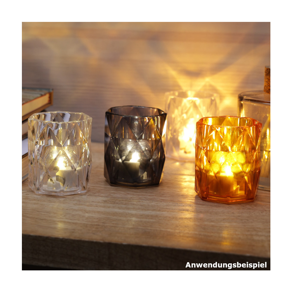 LED-Minilampe batteriebetrieben 6 cm grau image number 1