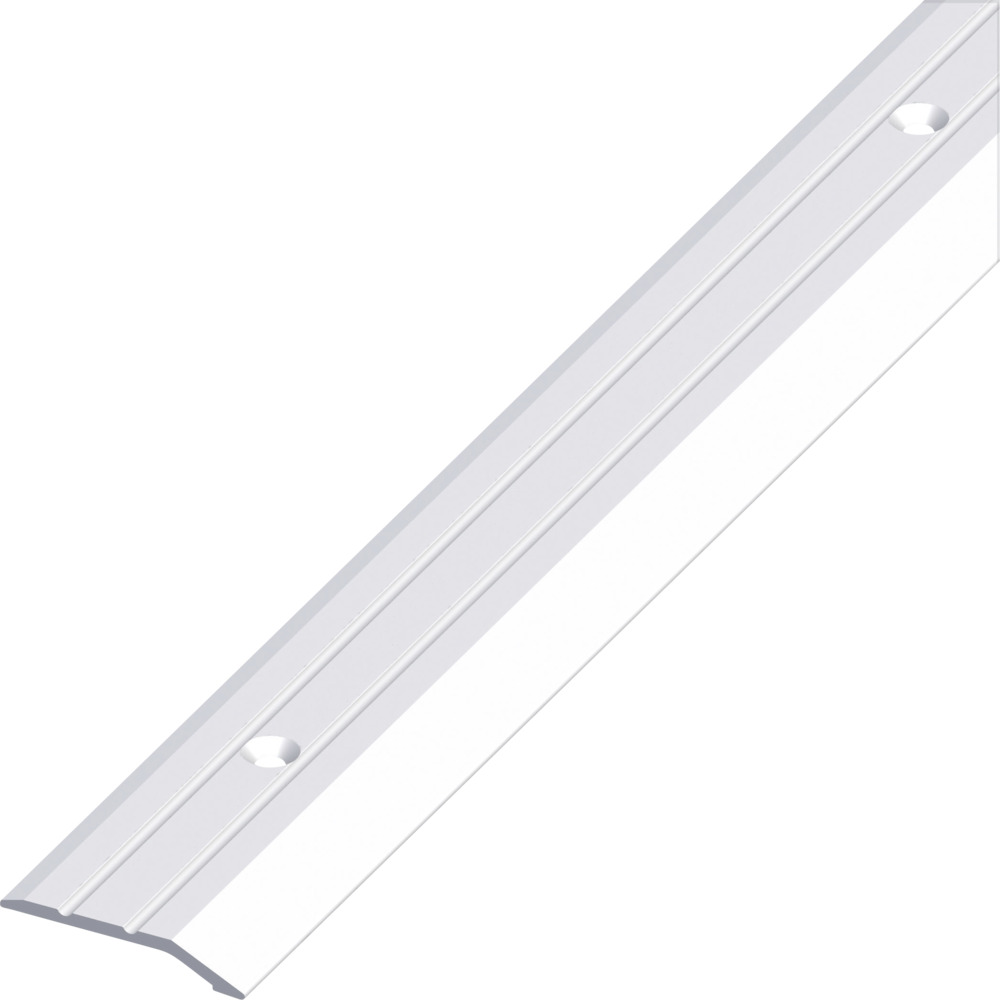 Abschlussprofil Aluminium flach gelocht, silbereloxiert