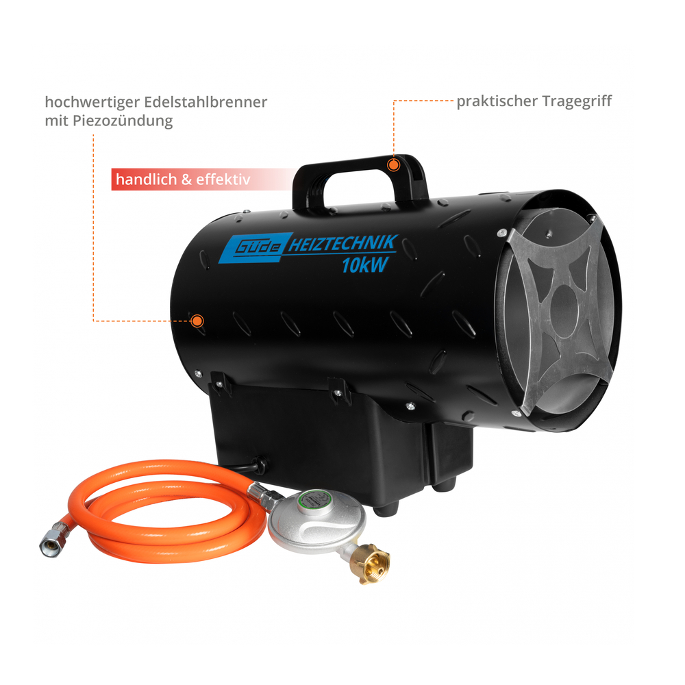 Güde® Gasheizgebläse GGH10 10 kW Heizleistung image number 1