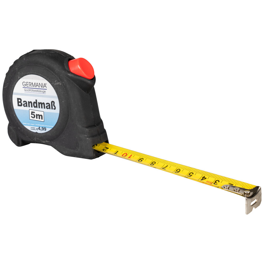 Maßband 5m Metall Autostop Softgrip