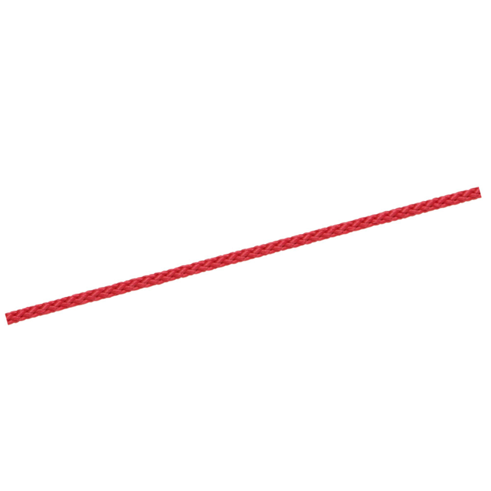 Polypropylenschnur rot, geflochten, 3mm Durchmesser, Meterware image number 0