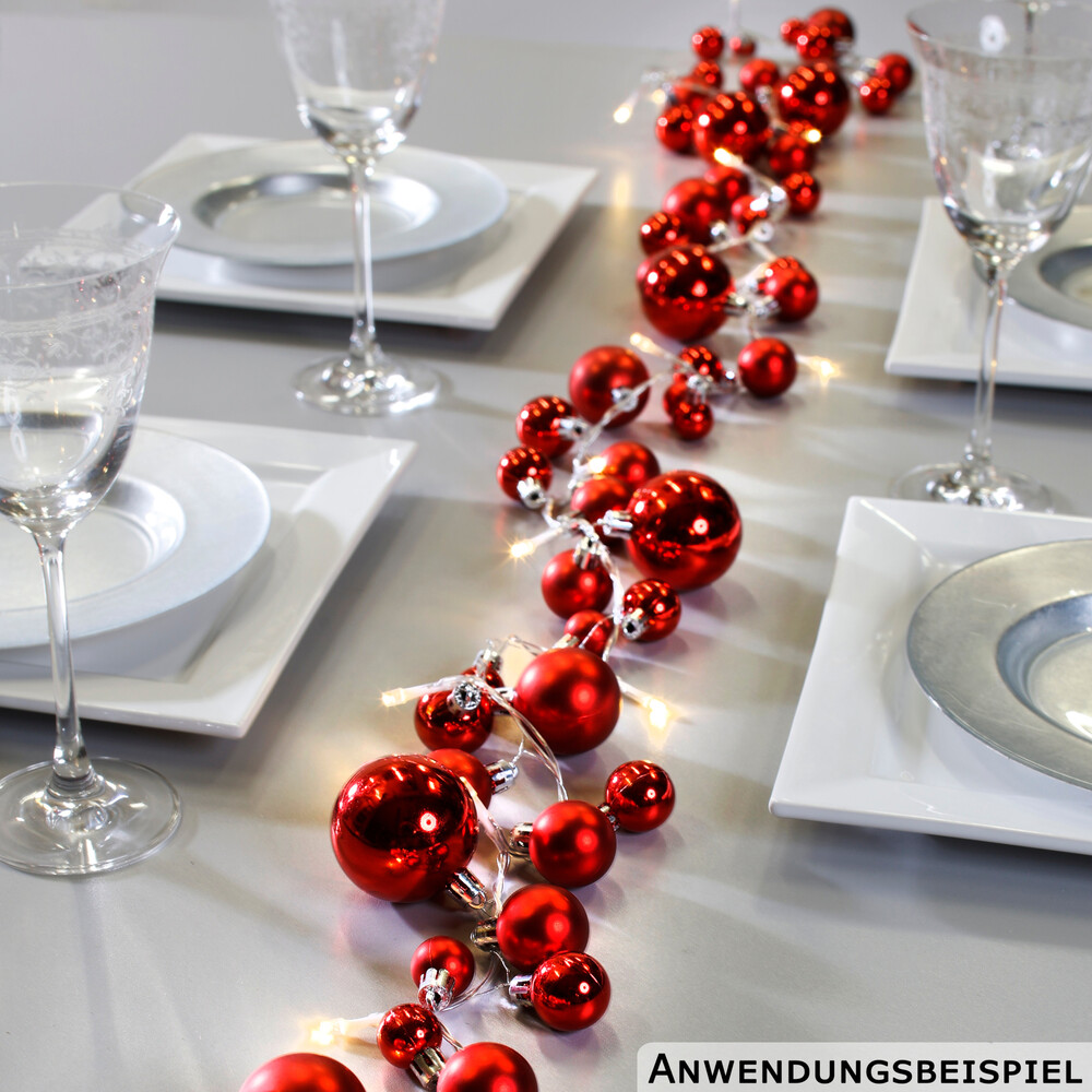 Kugel-Lichterkette mit 20 LEDs - 3-fach sortiert image number 4