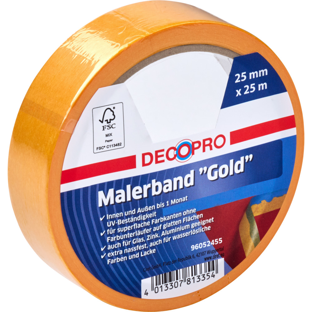 DECOPRO Lackierband Gold 25 m