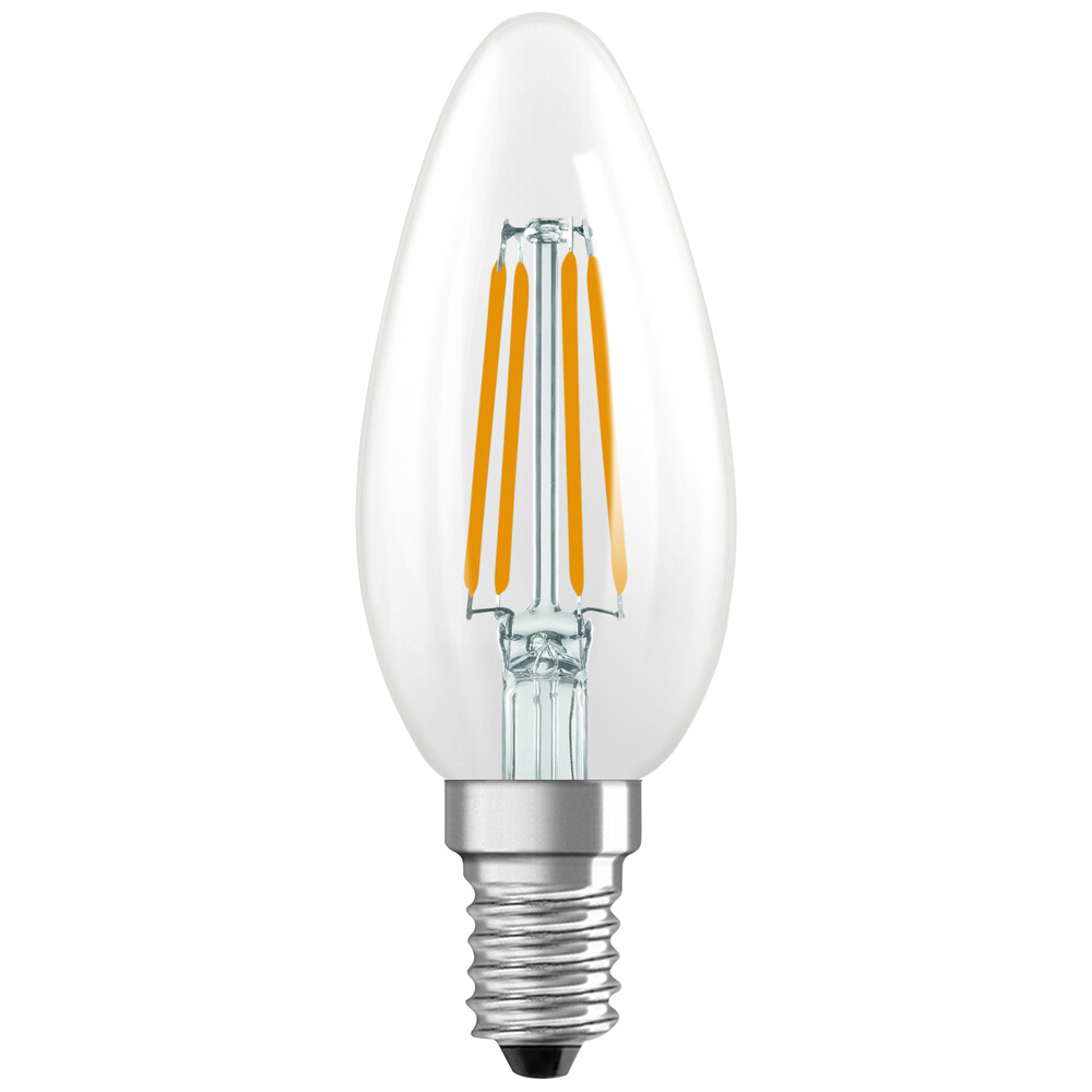 LED-Filament-Kerze E14, 3,4W, 470lm, warmwei&szlig; image number 0