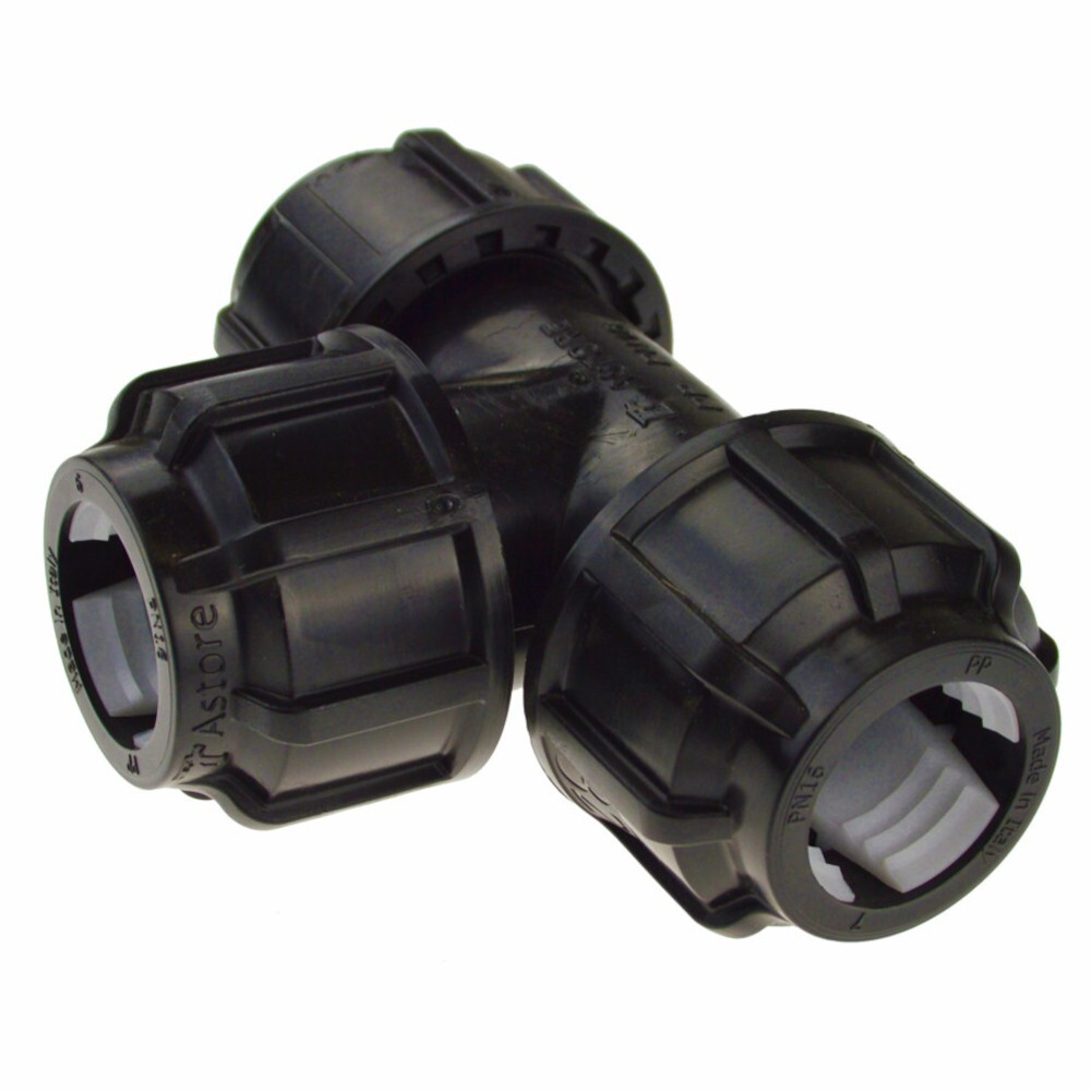 T-Stück 3-fach 3xØ20mm aus PP-Kunststoff image number 0