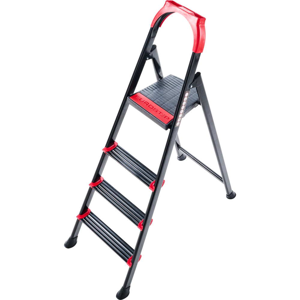 Haushaltsleiter Stahl 4-stufig, 150 kg Traglast  image number 1