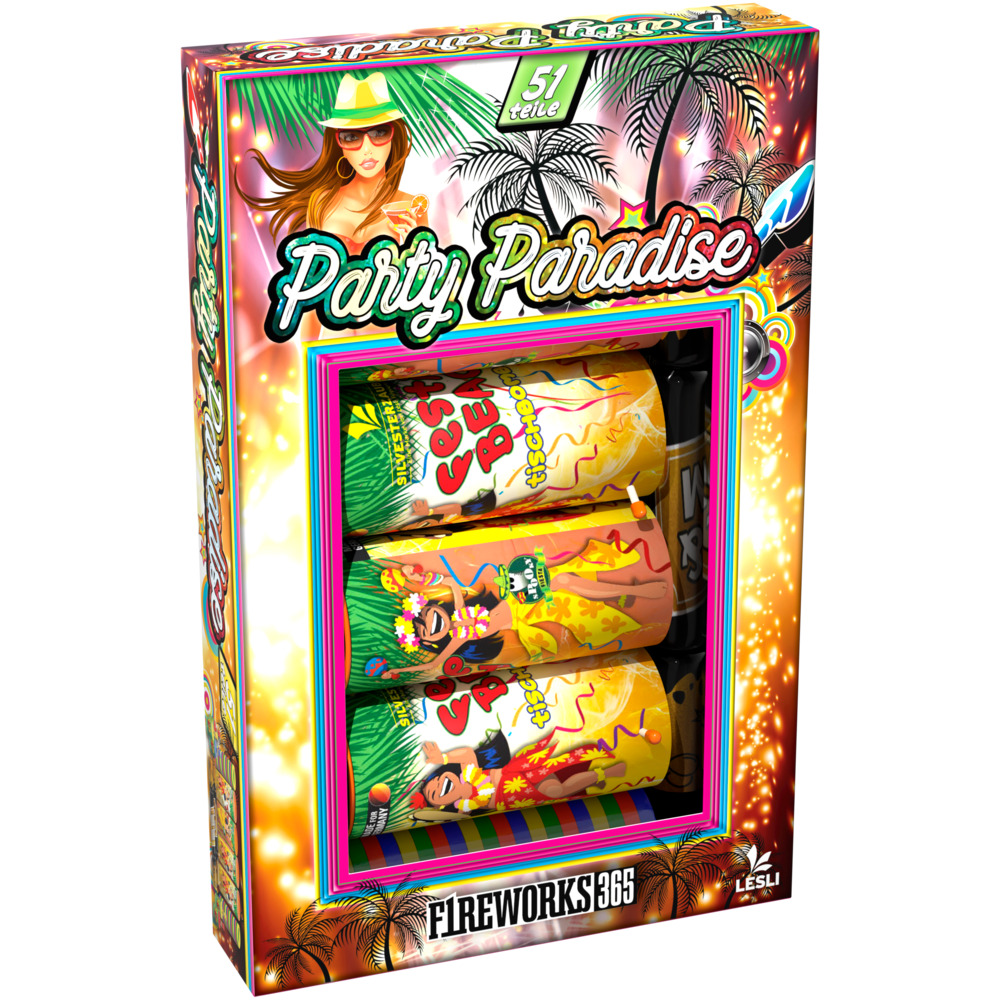 Party Paradise Partyfeuerwerk 51-teilig image number 1
