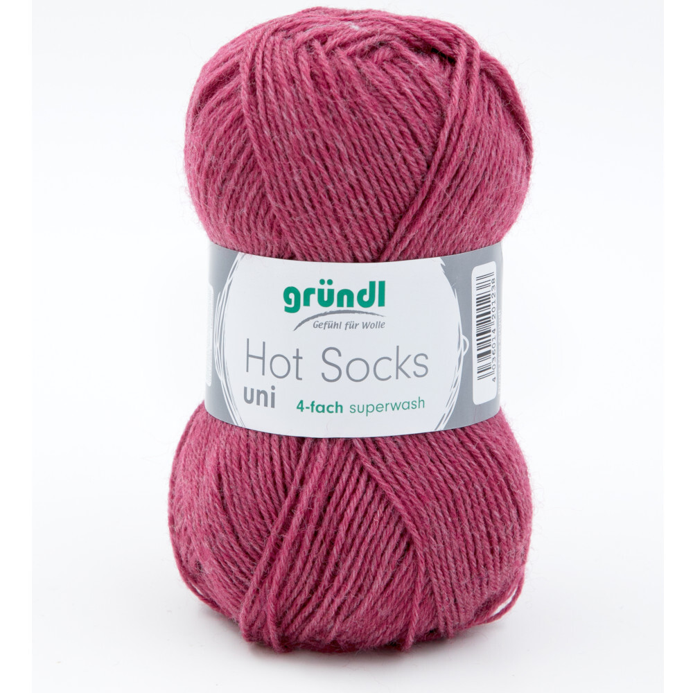 Garn Hot Socks uni 50g marsalarot meliert image number 0
