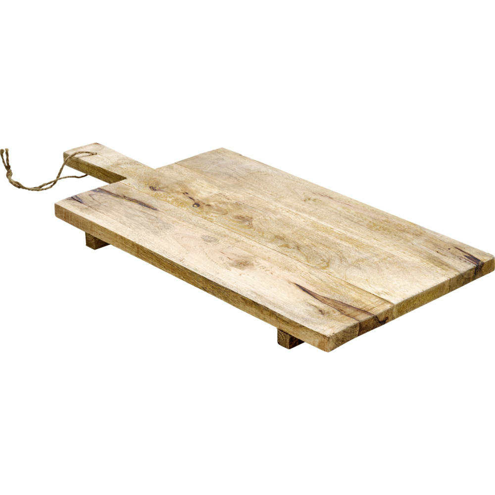 Schneidebrett rechteckig 61 x 30 cm aus geöltem Mangoholz